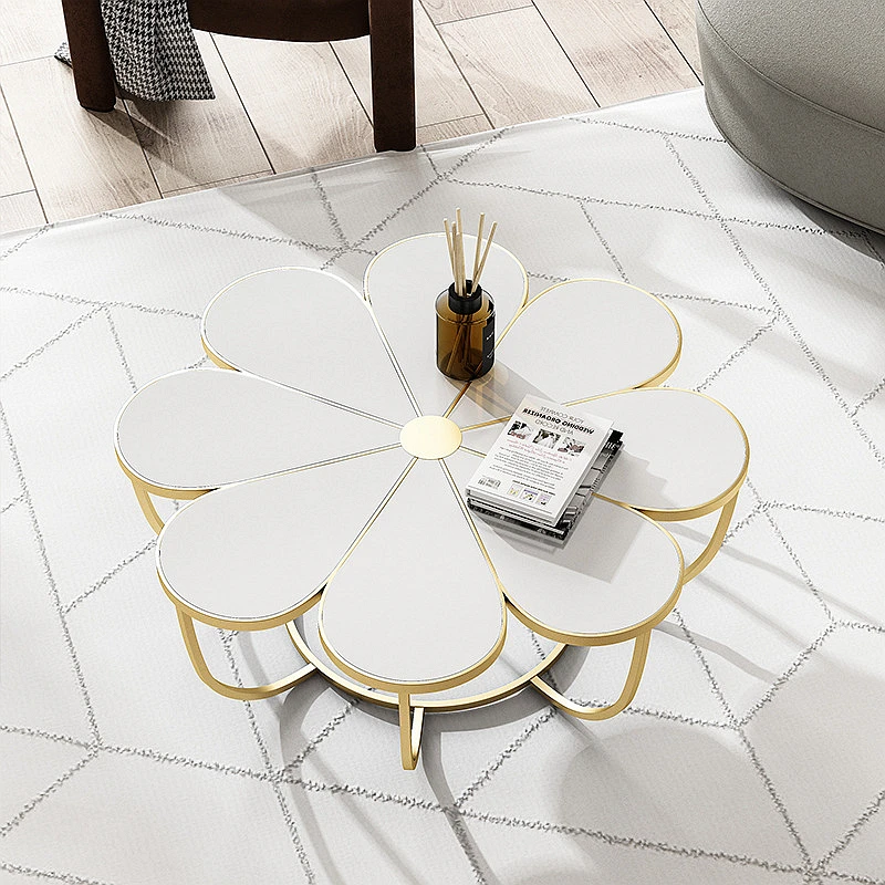 80cm Diameter Large Petal Shape Marble Table 3 80cm Diameter Large Petal Shape Marble Table 3