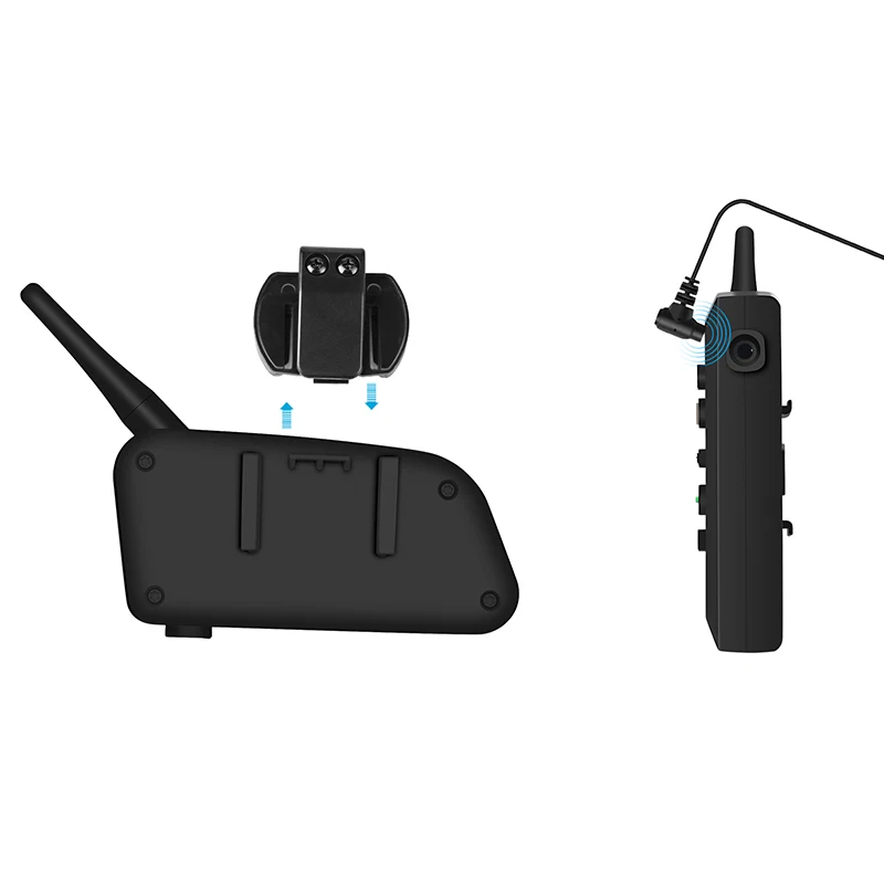 Мотоциклетный шлем Bluetooth Интерком 6 человек 1200 м полный дуплекс Bluetooth Интерком V6-1200m одна посылка
