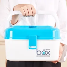 Бытовая многослойная большая портативная аптечка пластиковая коробка для хранения лекарств семейная детская маленькая медицинская коробка аптечка КОМПЛЕКТ ПЕРВОЙ ПОМОЩИ