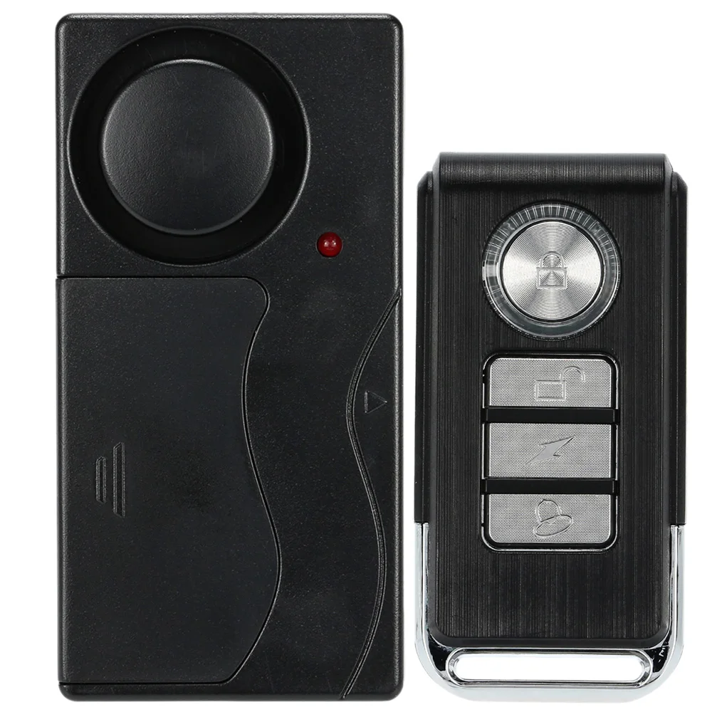 

Door Window Car Sensor Detector Home House Security Door Vibration Sensor Alarm Vibration with 4 Functions With Remote Control