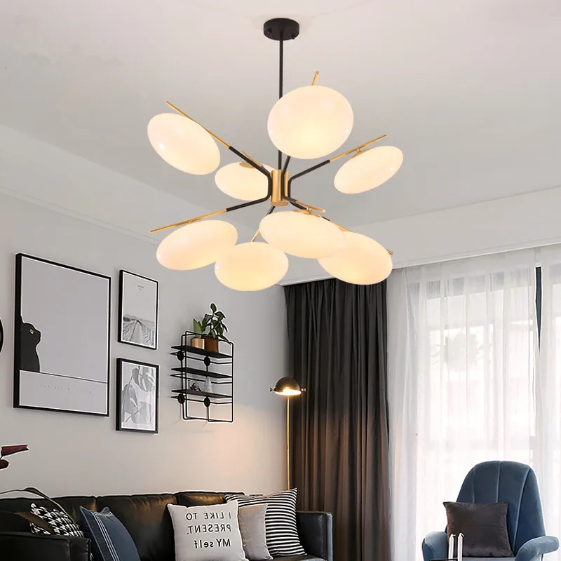 Lustra lampa скандинавский пост Современная Гостиная Подвесная лампа Роскошные простые дизайнерские простые креативные подвесные светильники