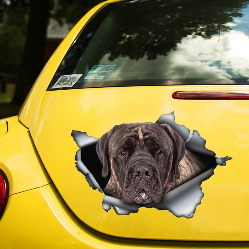 

Brindle Mastiff Dog 3D Decal Funny Car Sticker Waterproof Auto Decors on Bumper Rear Window Laptop Choose Size #S60465