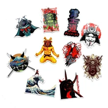 65PCS יפני קריקטורה חרב של סמוראי מדבקת תרמיל PVC סקייטבורד אופנוע קסדת רכב סטיילינג רכב אביזרי DIY(China)