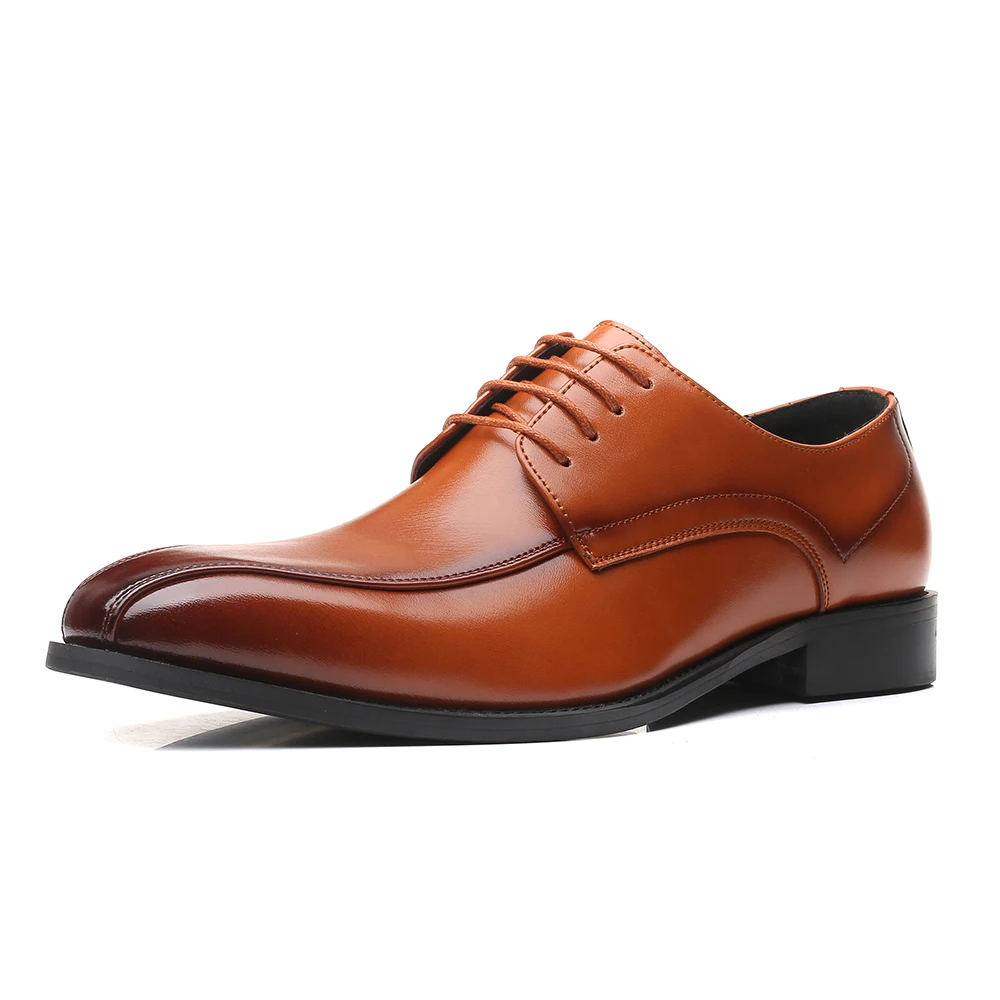 38-48 Мужские модельные туфли; стильные удобные деловые туфли-оксфорды для мужчин;#108 - Цвет: yellow