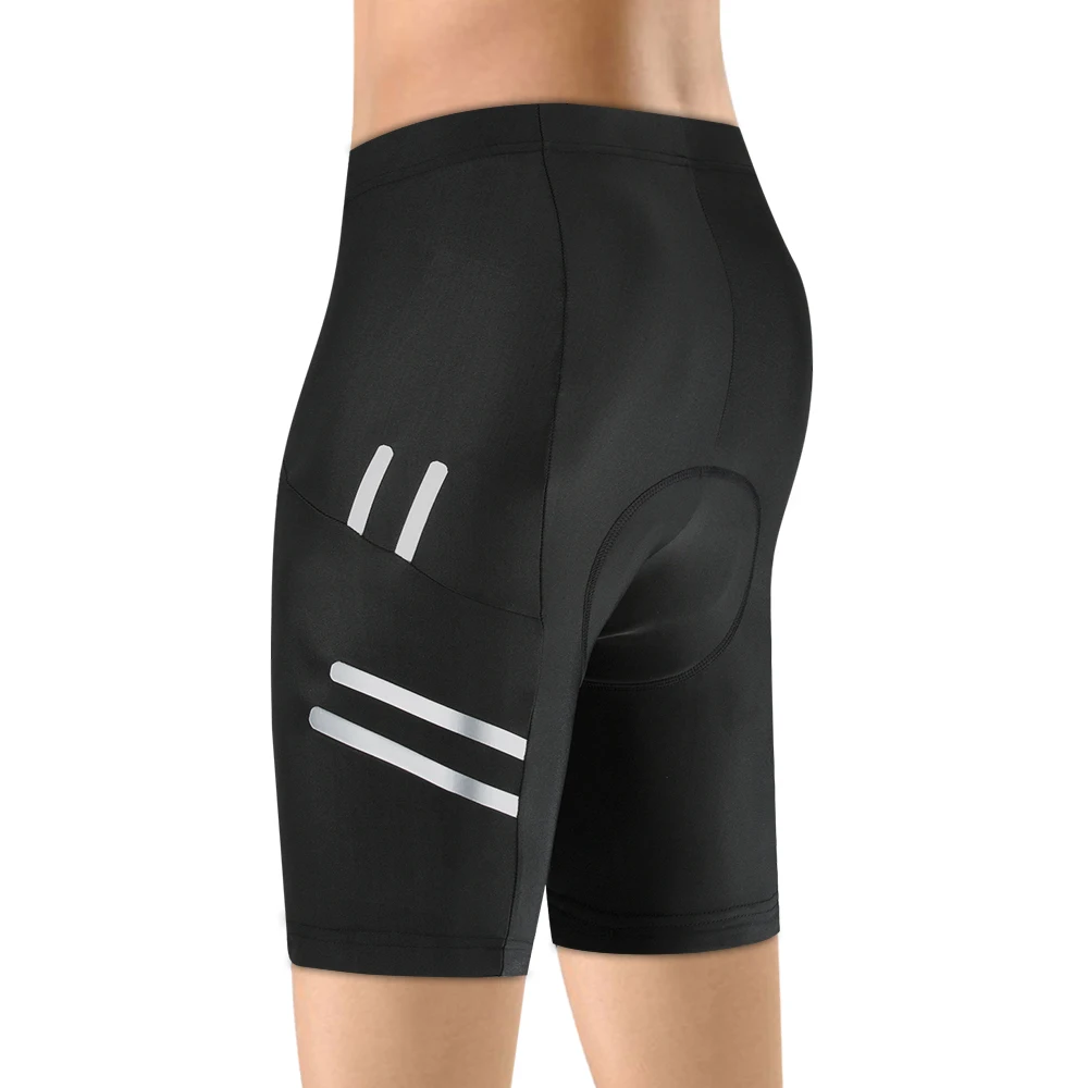 WOSAWE Reflective 5D Padded Cycling Shorts Shockproof MTB