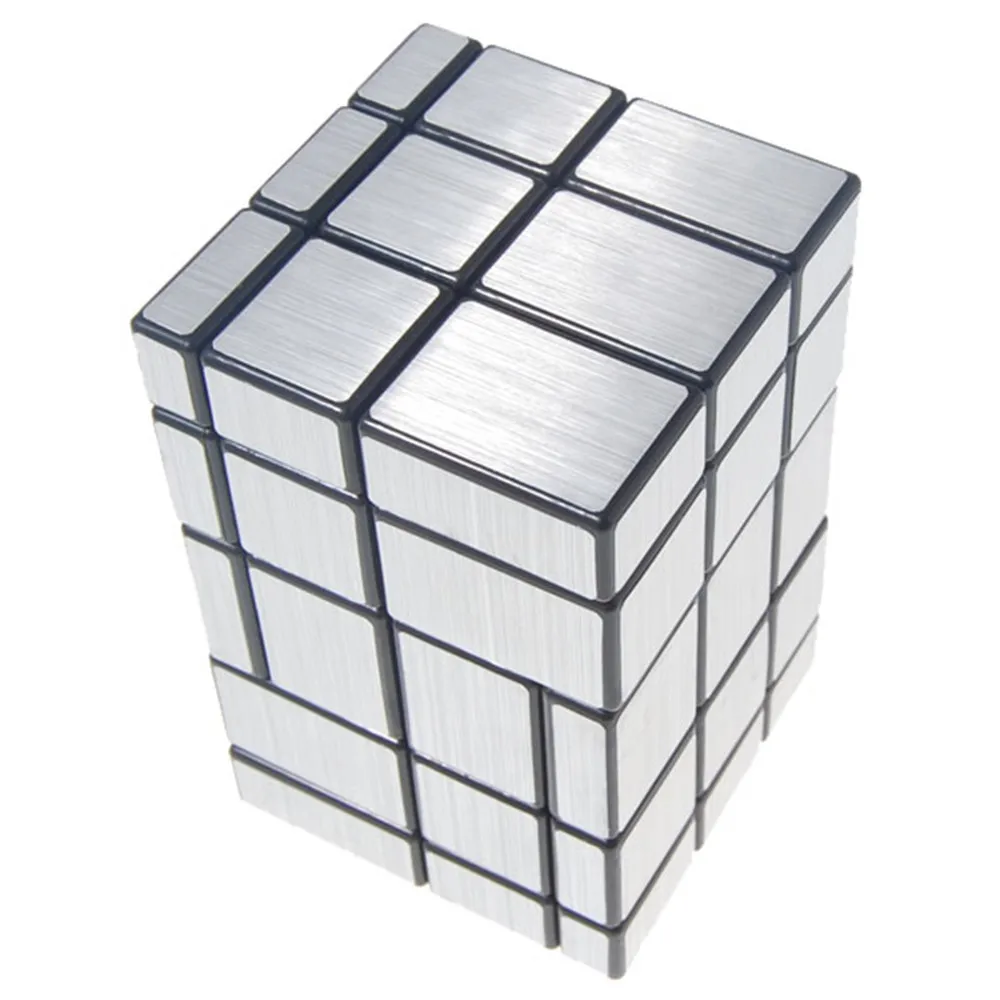 Новинка года 3x3x5 Соединенные зеркальный волшебный куб черный, серебристый цвет развивающие игрушки специальные игрушечные лошадки
