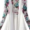 Women Long Chiffon Floral Sunscreen Ladies Cardigan Blouses Summer Beach Ladies Shirt Tops 2020 4