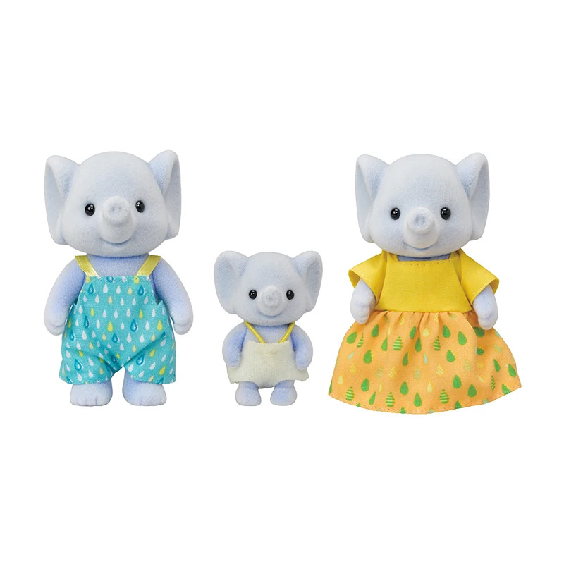 Sylvanian Family кукольный домик пушистые фигурки слон Семейный комплект 3 шт. игрушки с