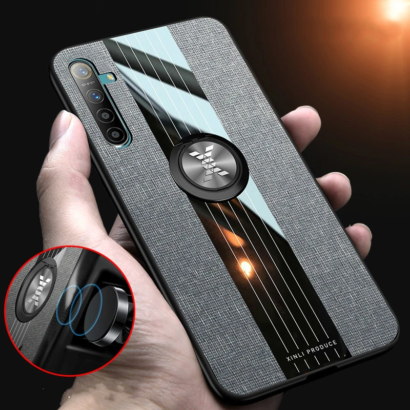 Флисовый чехол для OPPO Realme XT Жесткий Чехол из поликарбоната защитная задняя