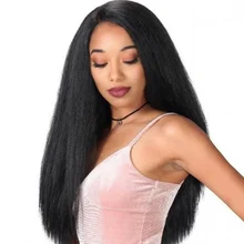 AIYEE длинные прямые Ombre синтетический парик для женщин средняя часть термостойкие косплей парик блонд