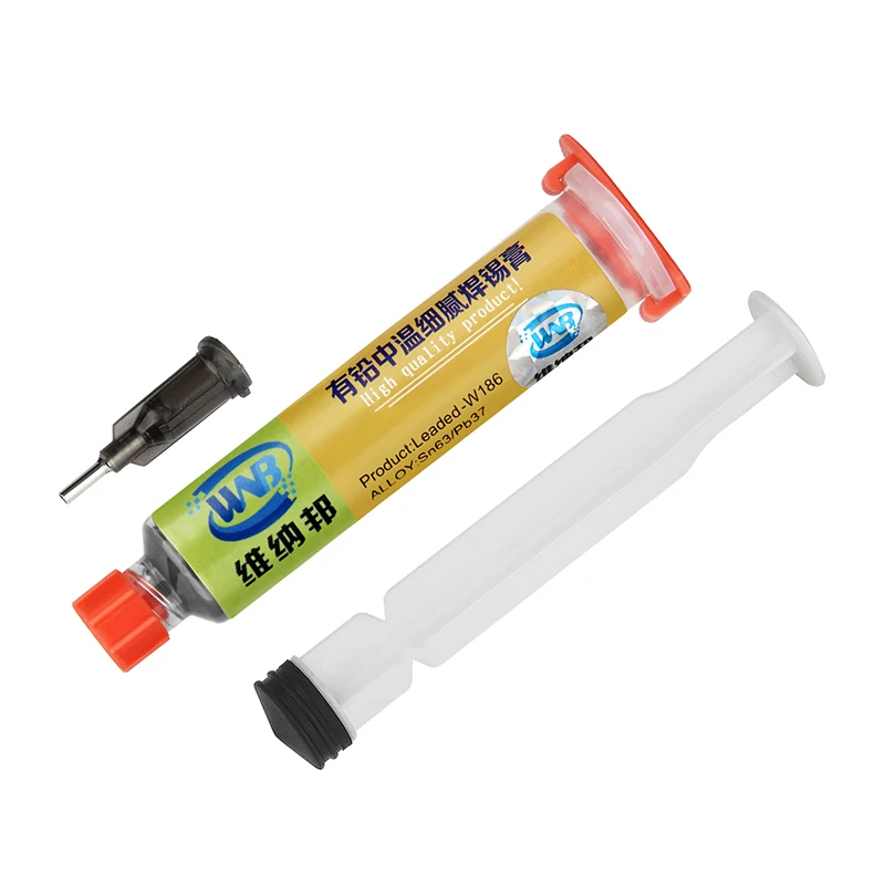 

10cc Soldering Paste Flux Leaded Sn63/Pb37 183℃ Syringe Liquid Solder Tin Paste BGA PCB Welding Repair Tool