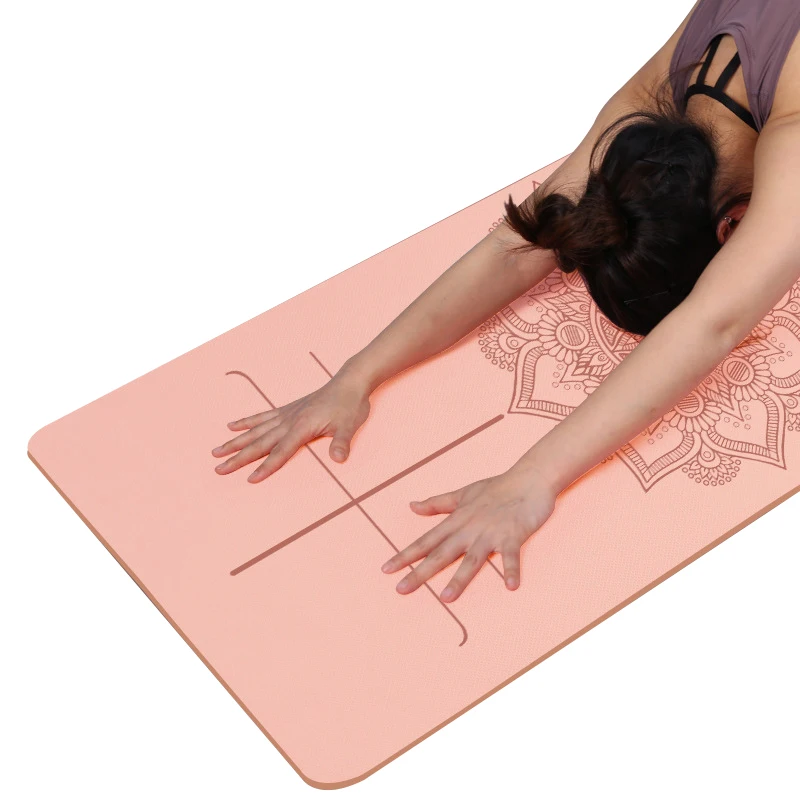 

6mm TPE Yoga Mat Non-Slip 185x80cm Fitness Gymnastique Esterilla Yoga Mat Carry Bag Stress Widening Beginner Pilates Sport Matt