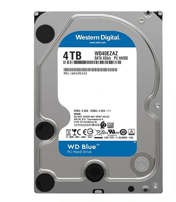WD Blue disco rigido HDD da 4 TB HD SATA III 256MB di Cache 5400 RPM 4 TB  3.5 "35 disco rigido per Computer Desktop PC
