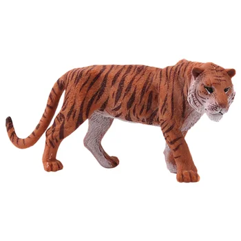 

1pc Simulated Tiger Model Solid Static Artificial Forest Tiger Animal Toy Desktop Ornament