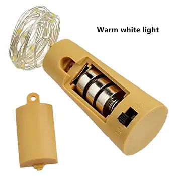 

Bottle Stopper Copper Wire String LED Battery Firefly Star Creative Decoration Colored Lamp Fire Tree Silver Flower Full