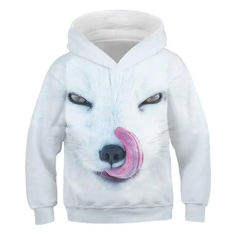 Ltimo modelo animal 3D impresin nios sudadera Abrigo con capucha suter nio leopardo Tigre estampado Cool ropa de ocio