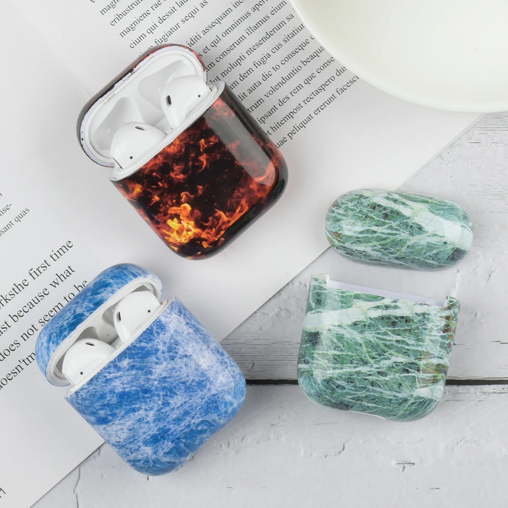 Чехол с мраморным рисунком для Airpods 2 1 Мягкий Силиконовый ТПУ чехол для наушников Защитный чехол для AirPods 2 1 наушники чехол для зарядки