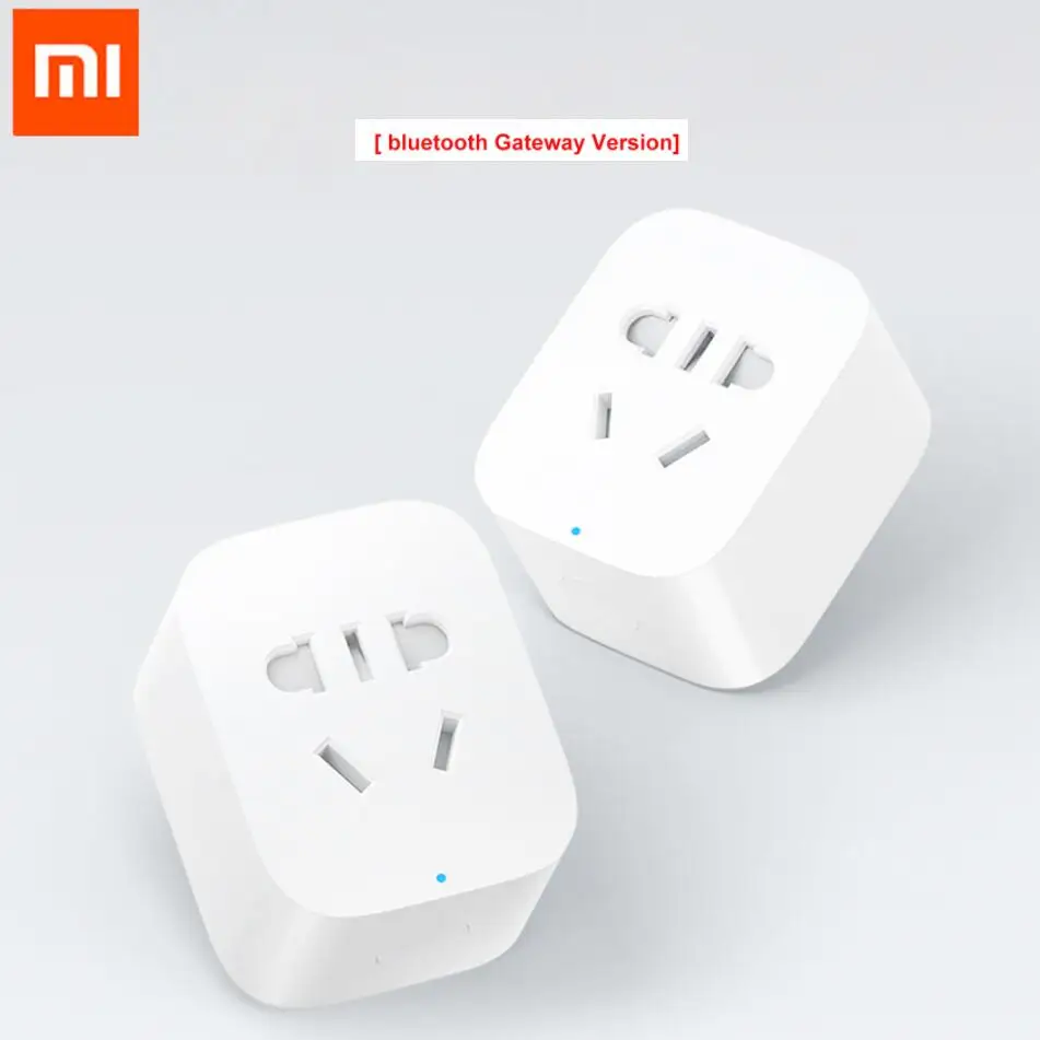 Xiaomi Mi Smart Socket Plug bluetooth gateway Version WiFi Remote Control Work With Home Mijia home APP | Электроника