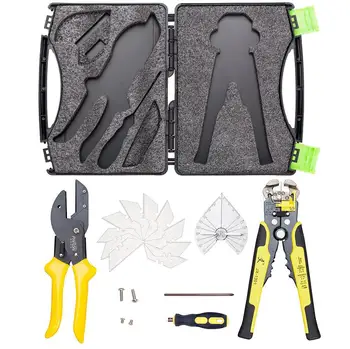 

Paron 2Pcs/box JX-C1813 Universal Angle Cutter Mitre Shear Scissors Terminals Wire Stripper Tools Set for Professional Cutting