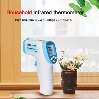 

Over temperature alarm infrared non-contact thermometer thermometer with digital display household portable temperature gauge