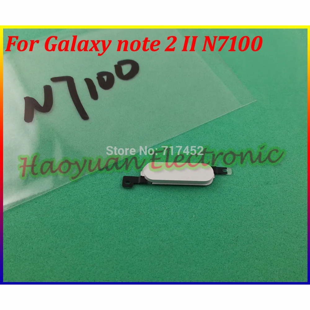Серый/розовый/белый чехол для замены кнопки домой для samsung Galaxy Note 2 II N7100 10 шт./лот