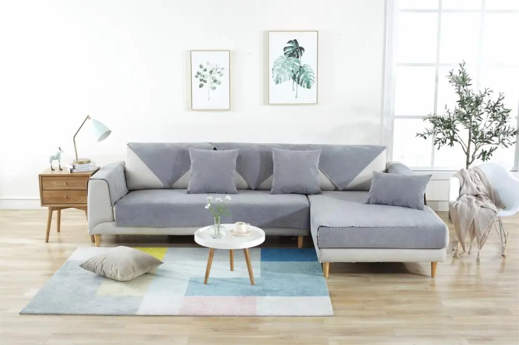 Однотонный диван, водонепроницаемый чехол для дивана, наволочки для гостиной, противоскользящее покрывало для дивана пеленка для животных, полотенце для дивана, Скандинавское