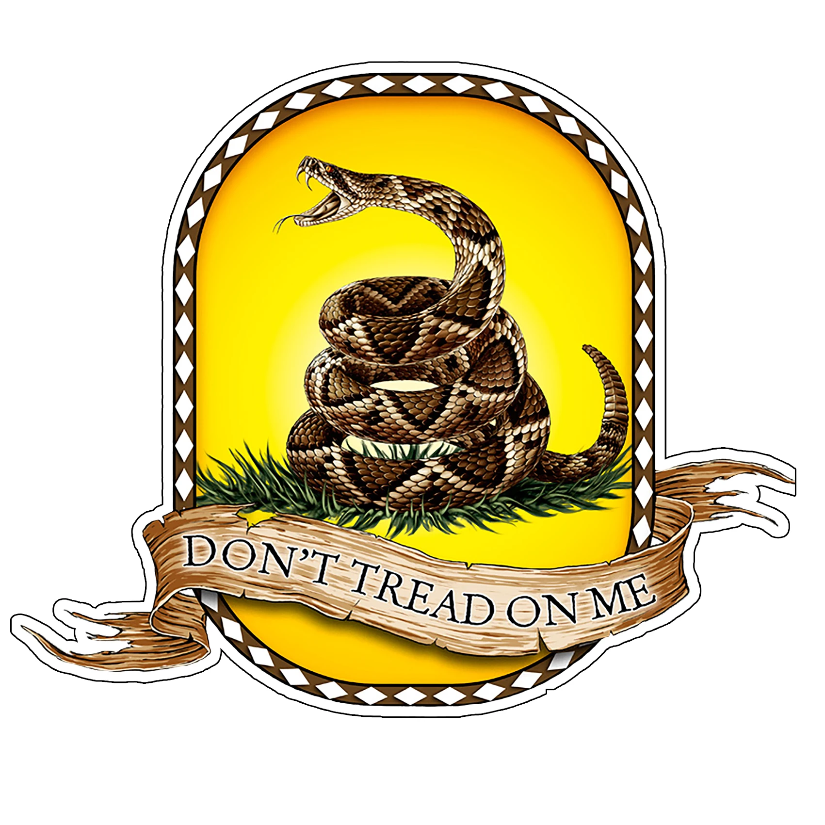 

Don't Thread On Me Motorcycle sticker Reflective Car Sticker Decal