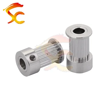 

3D Printers Parts printer pulley 2GT 25 teeth bore 8mm 2GT 25 teeth timing pulley fit for 2GT belt width 20mm