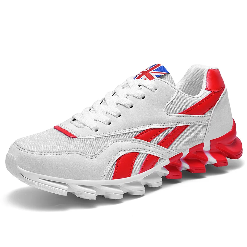 SONDR сверхлегкие беговые кроссовки мужская обувь сетчатые удобные кроссовки мужские кроссовки zapatillas hombre tenis masculino - Цвет: white red 6300