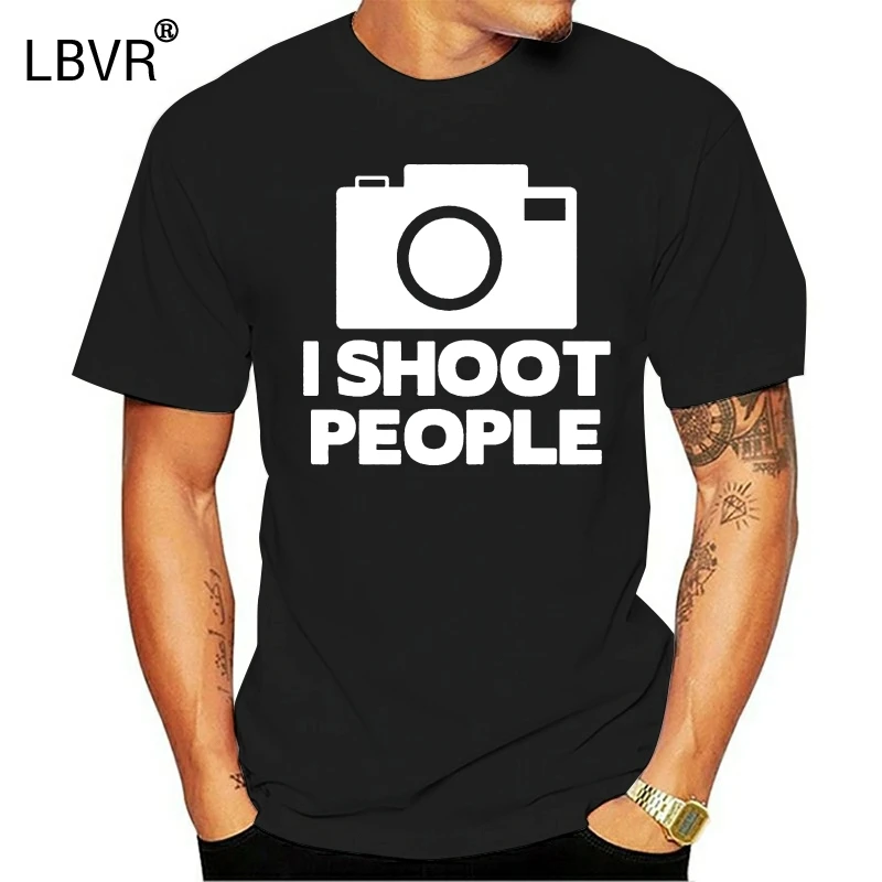 Забавная футболка с фотографом LBVR I Shoot People мужская и женская для фотосъемки