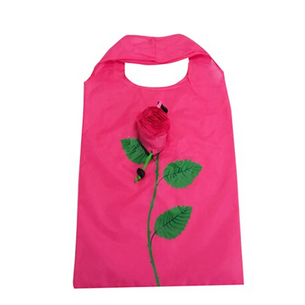 Shopping Bag Unisex Simulated Flower Messenger Travel Bag Large Waterproof Foldable Shopping Bag Sac a provisions#C3
