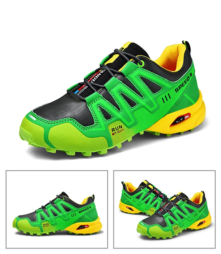Men Leisure Cycling Shoes Men Non-Locking Mtb Sneakers Breathable Sports Mountain Road Bike Shoes Plus Size 39-48