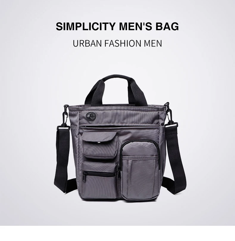 Многофункциональная офисная сумка-мессенджер с отверстием для наушников, водонепроницаемая нейлоновая дорожная сумка, мужская сумка для отдыха XA11ZC