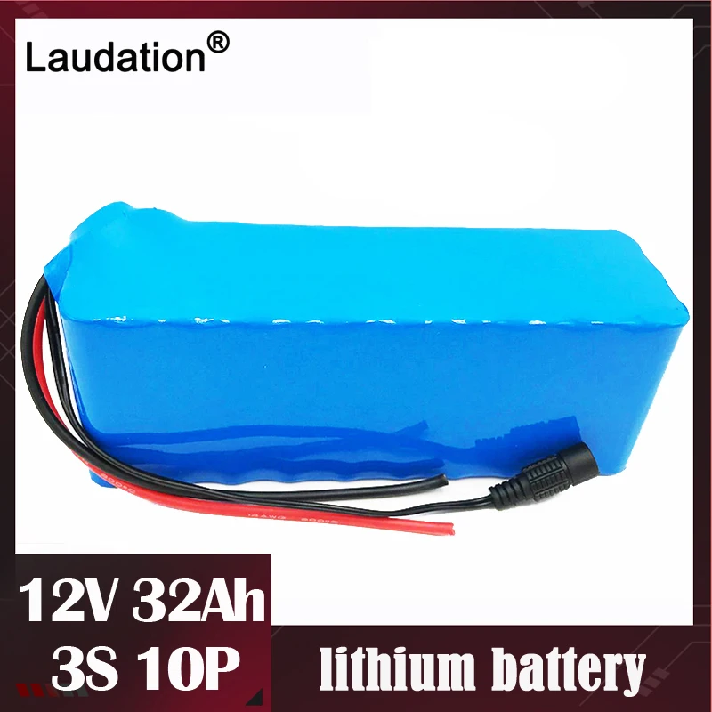 Laudation 12V 32Ah Lithium Battery Pack With Bms 18650 Portable Batteria For Hunting Xenon Fishing Lamp Outdoor Light Source | Электроника