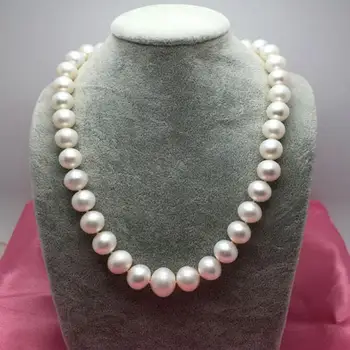 

Jewelry Pearl Necklace natural 12-15mm natural freshwater pearl necklace genuine very light Free Shipping
