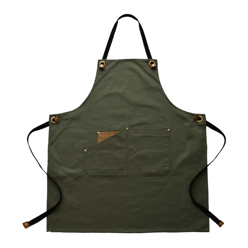 

Cotton Cooking Apron Pastry Chef Cafe Barista Waitstaff Bartender Uniform Florist Gardener Painter Craft Culinary Work Wear E78
