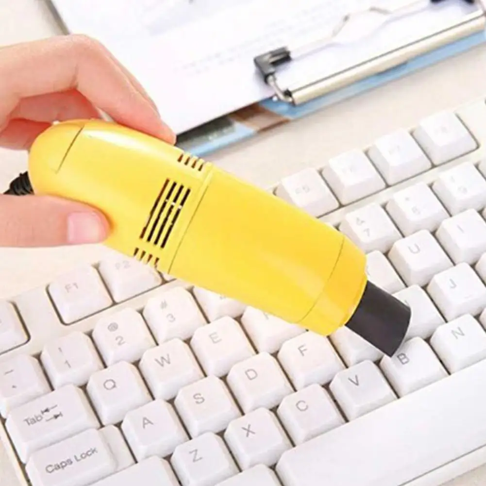 MeterMall USB Клавиатура пылесос щетка для ноутбука набор для очистки пыли бытовой инструмент для очистки - Цвет: yellow