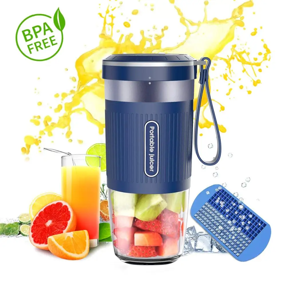 

MR9600 Portable Blender Cordless Mini Personal Small Smoothie Blender USB Fruit Juicer Mixer -Home Outdoor Travel Office