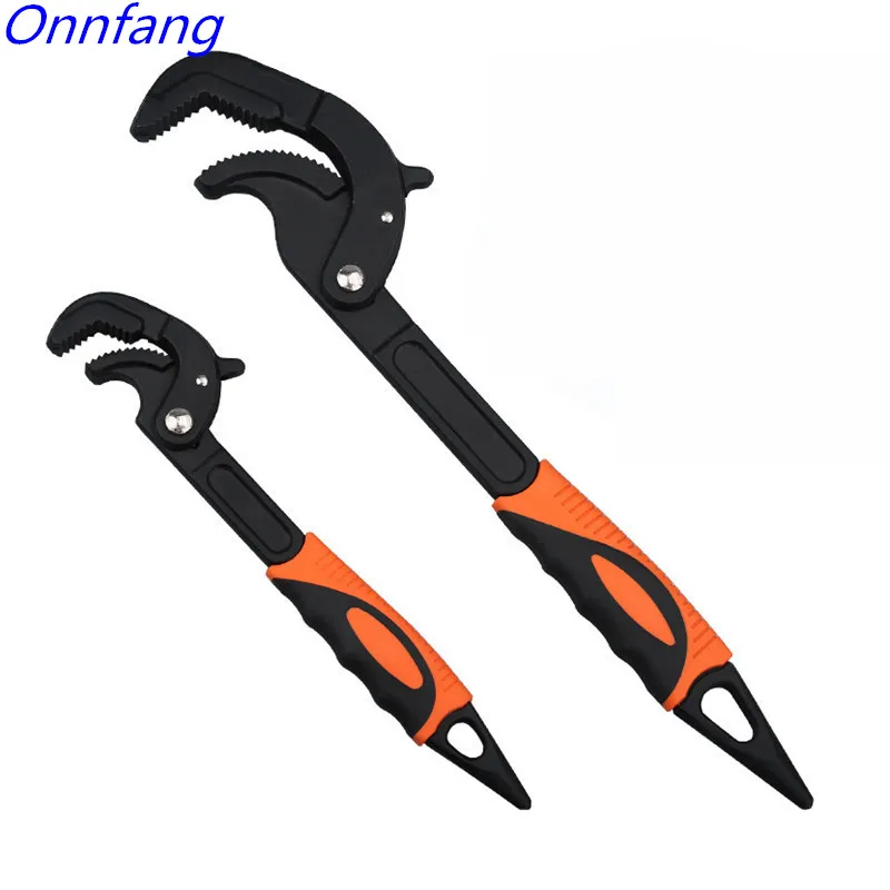 Chave de Torque Chave de Boca Milímetros Catraca Chave Ajustável Universal Engrenagem Pipe Wrench Ferramenta Pry Bar Encanamento 14-60