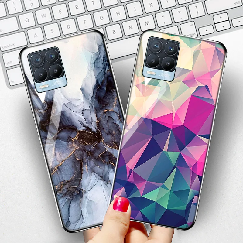 Retro Style Phone Case For Oppo Realme 8 Pro Cases Tempered Glass For Oppo R9 R11S R17 R11 Pro R50 Mirror Realme 5 6 7 Pro Cover