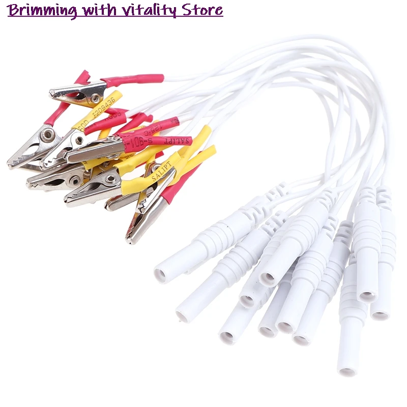 12pcs/lot Alligator Clip Cable Acupuncture Needles Clip for Electronic Acupuncture Treatment Instrument