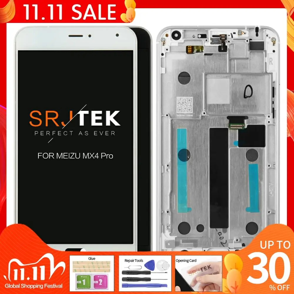 TEXTED для Meizu MX4 Pro ЖК-дисплей телефона + дигитайзер сенсорный экран стекло 5