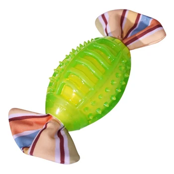 

Molar Dog Toys Pet Dog Cat Funny Plush Durability TPR Squeak Chew Sound Toy Fit for All Pets Bee & Candy design HOT~