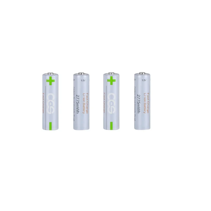 

4 шт. AA 1,5 V 2775 mwh аккумуляторная литиевая батарея