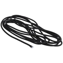 Элегантные серьги, отличное-Винтаж Плетеный 2 ядра светильник из ткани гибкий кабель шнур, черного цвета на каблуках высотой 5 м