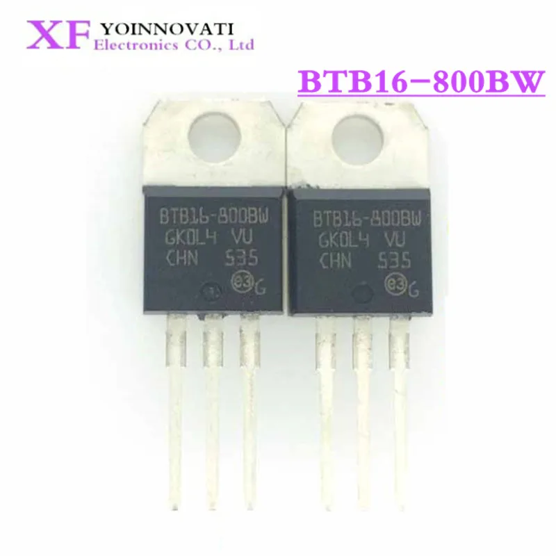 10 шт./лот BTB16-800BW BTB16800BW TRIAC ALTERNISTOR 800V TO220AB TO-220 | Электронные компоненты и