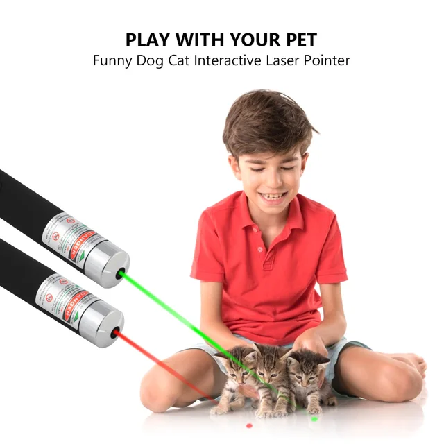 Laser Pointer 4mW High Pointer Laser Meter Pet Cat Toy Light Sight 530Nm 405Nm 650Nm Power Red Dot Office Interactive Laser Pen 6