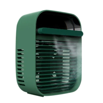 

Portable Electric Fan Mini Small Air Conditioner Cooler USB Desktop Charging Fan Humidification Cooling Fan