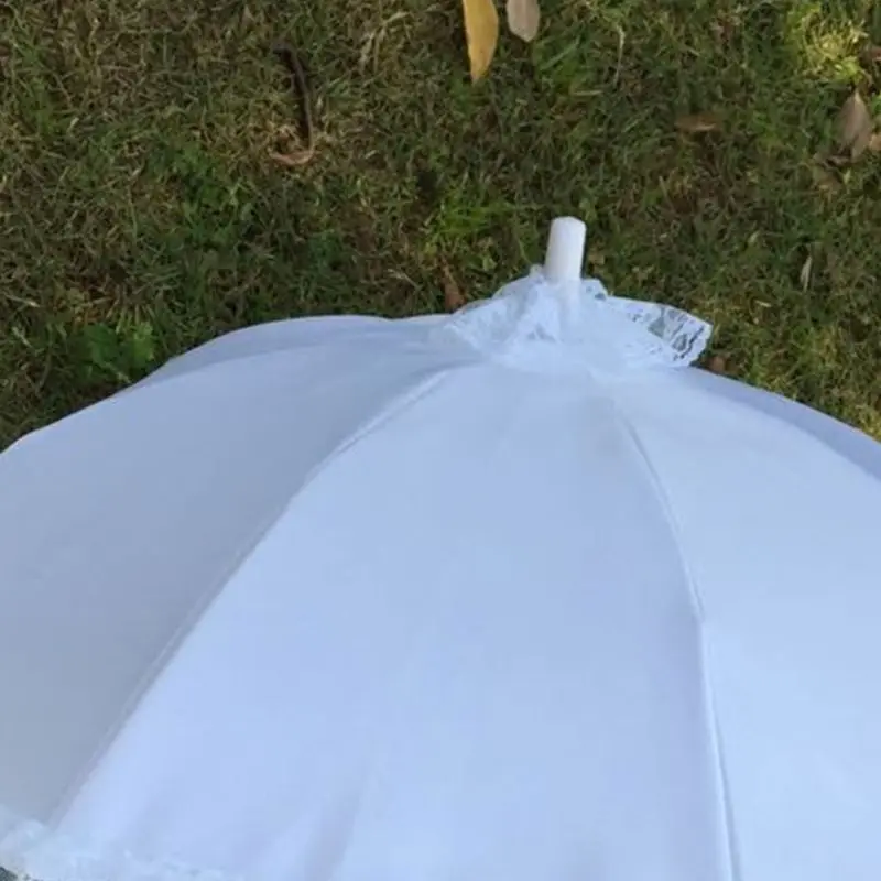 Длинная ручка зонтика Кружева Принцесса Дети невесты свадебные зонтики фотографии реквизит цветок девушки