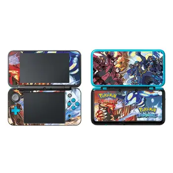 

2in1 Kits 0124 with One Set of Skin Sticker + One Set of Transparent Crystal Case , for Nintendo New 2DS XL/LL